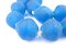 Jumbo Bicone Recycled Glass Beads - Beaded Wall Hangings - Extra Large African Sea Glass Beads 25mm - The Bead Chest (Azul)